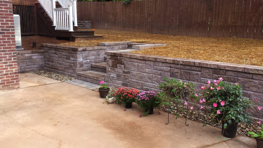 Meares retaining wall